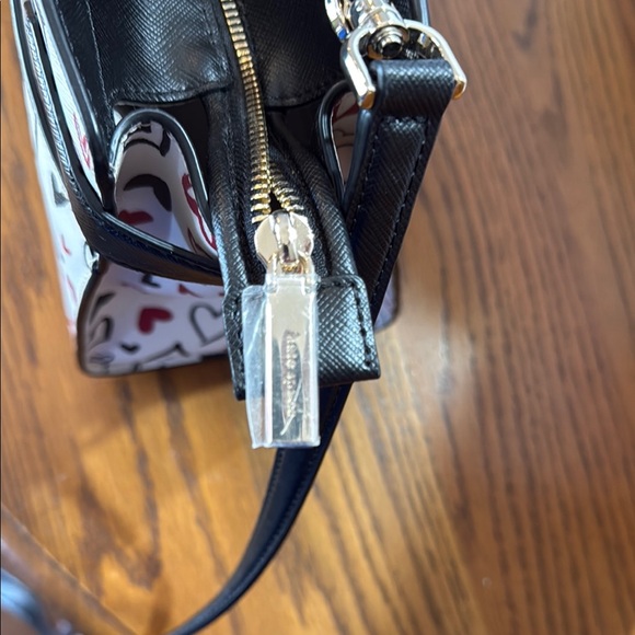 Kate Spade White and Black Heart Satchel - Picture 7 of 9